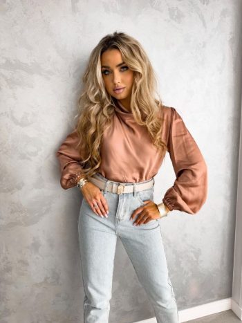 LIVIA Bluse – Rose Gold