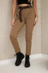 Punto Milano Winter Hose mit Gürtel_Karamel_Main