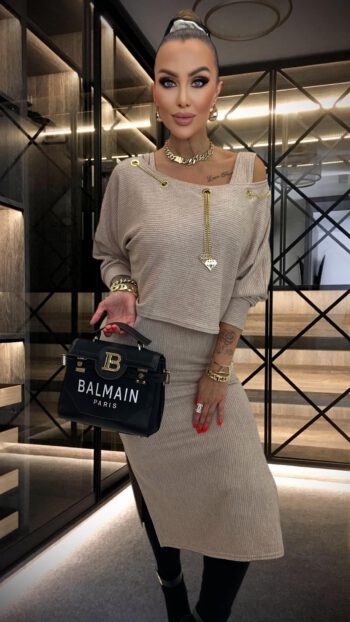 L'Ola Bianka Strickkleid