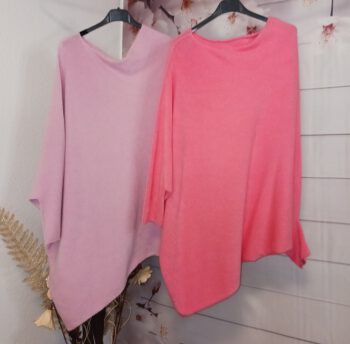 Asymmetrische Strickpullover 3/4 Ärmle
