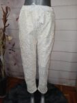 Hose mit floraler Spitze vorn