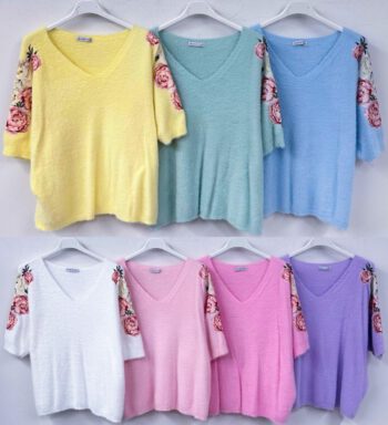 Pullover mit Blumen