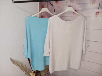 Pullover mit Silberfaden