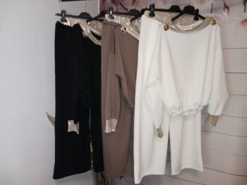 Zweiteiler - mit breitem Bein Hose