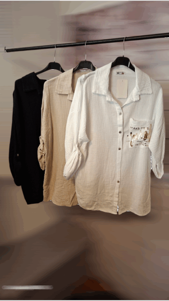 Musselin Shirt - Hemd