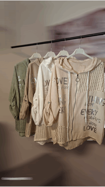 Leichte Jacke mit Netzansetze