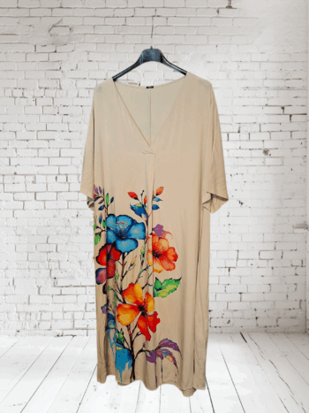 Damenkleid  aus Viskose mit Blumenmuster