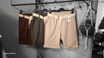 Baumwoll-Shorts  mit Gürtel Gr.42, 44, 46