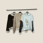 Glitzer Hoodie Damen „N°5 Paris“