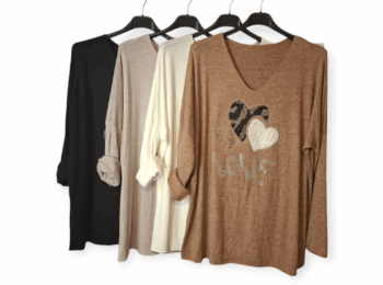 Feinstrick-Pullover LOVE