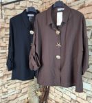 Schickes Viskose-Hemd mit edlen Broschen (38-42/44)