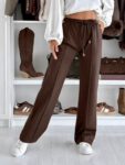Elegante Jogger-Hose mit weitem Bein (36-42)