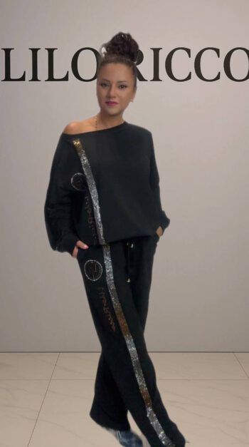 Lilo Ricco Zweiteiler – Glitzerstreifen Set | Stylisch und bequem