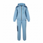 Zweiteiler mit Kapuze , Glitzerdetails – Lilo Ricco | Baby Blau