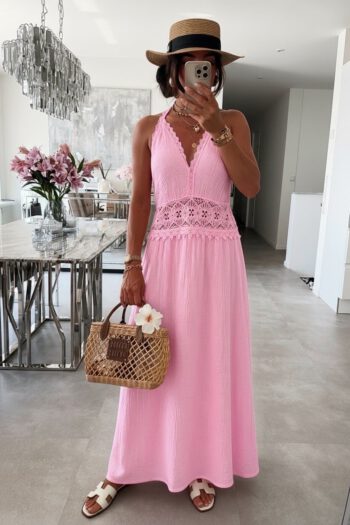 Musselin Optik Maxi Kleid – Boho Summer Dream 36/38-42