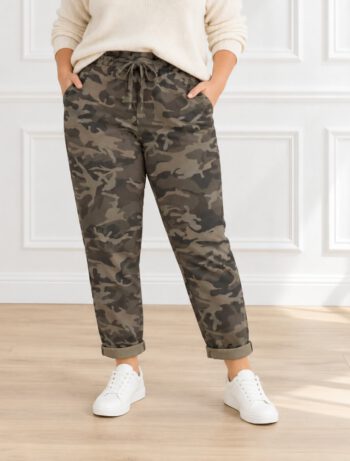 Stretch-Hose Camouflage – Einheitsgröße 40–46